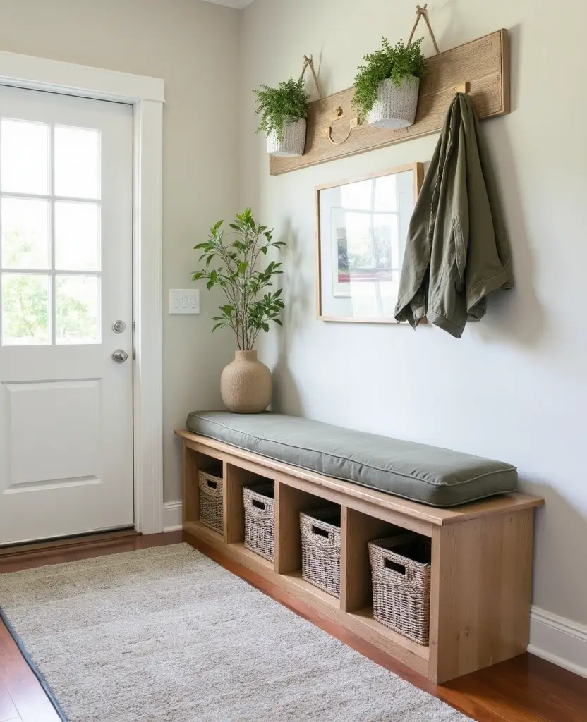 15 Stunning Christmas Entryway Decorations for Every Style! - 7. Stylish Shoe Storage Solutions