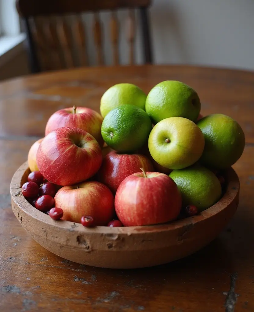 15 Traditional Christmas Dining Table Decorations That’ll Bring Back Holiday Memories! - 6. Festive Fruit Arrangements