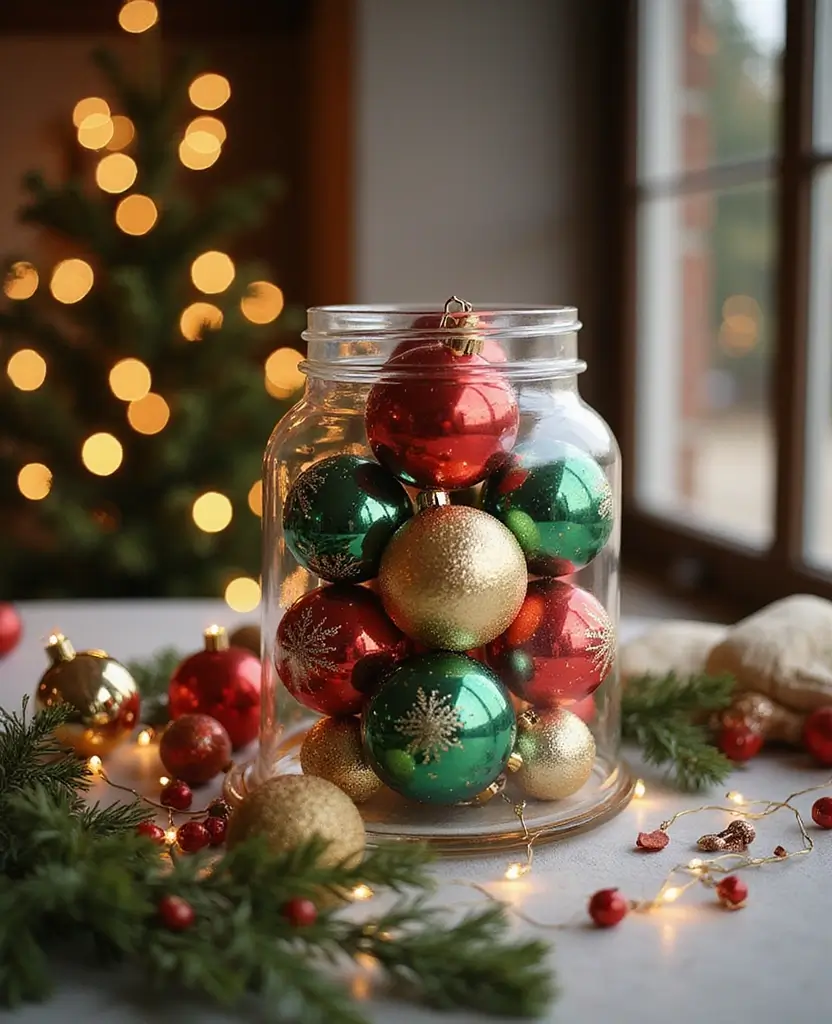19 Adorable Vintage Kitchenette Christmas Decor Ideas Under $50 (You Won't Believe #3!) - 6. Classic Christmas Ornaments