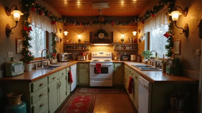 19 Adorable Vintage Kitchenette Christmas Decor Ideas Under $50 (You Won't Believe #3!)