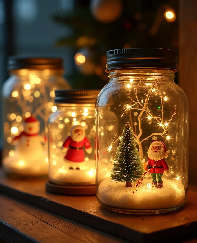 19 Affordable DIY Christmas Lighting Ideas That Look Expensive (But Don’t Break the Bank!) 74 19 Affordable DIY Christmas Lighting Ideas That Look Expensive (But Don’t Break the Bank!) - 11. DIY Snow Globe Lights