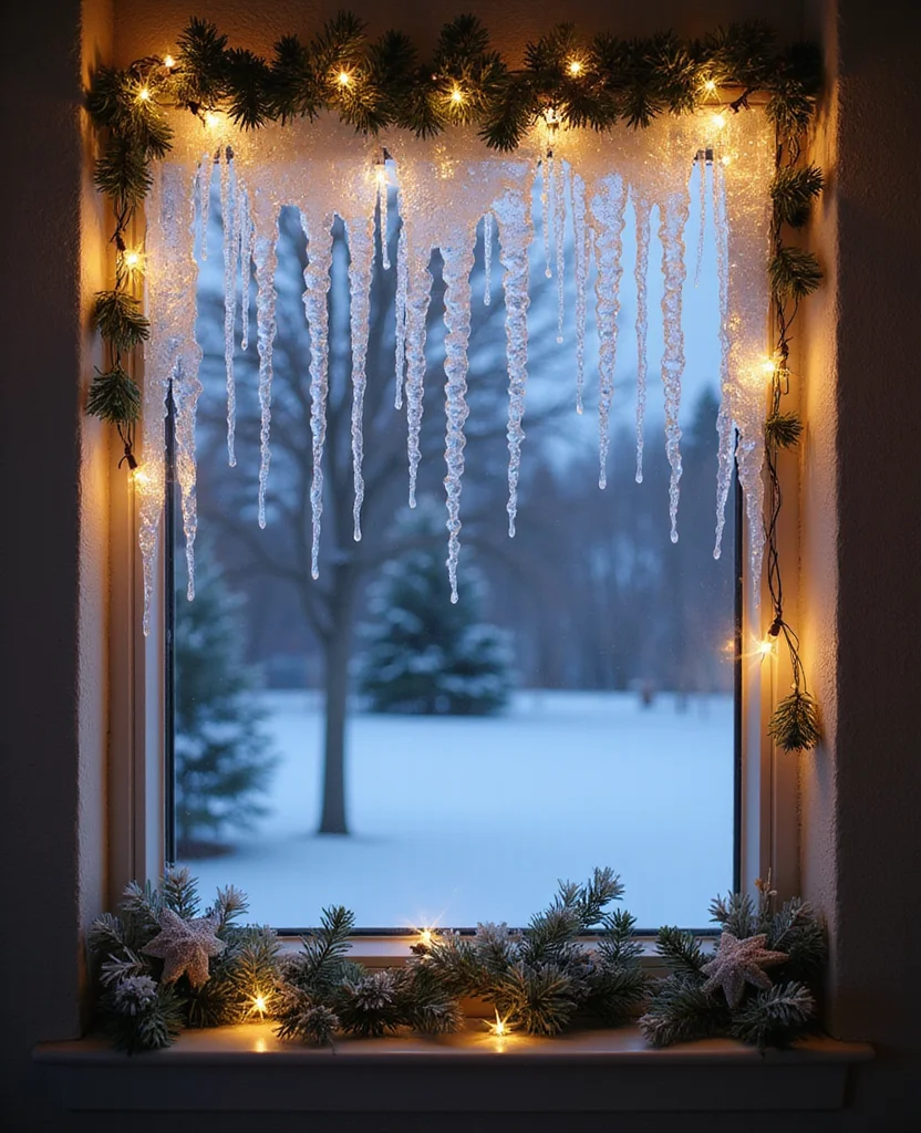 19 Affordable DIY Christmas Lighting Ideas That Look Expensive (But Don’t Break the Bank!) 130 19 Affordable DIY Christmas Lighting Ideas That Look Expensive (But Don’t Break the Bank!) - 19. DIY Icicle Lights