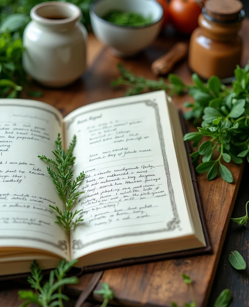 19 Apothecary Kitchen Ideas That Will Transform Your Cooking Space into a Herbal Haven! - 10. Kitchen Herb Journal