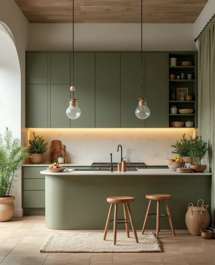 19 Apothecary Kitchen Ideas That Will Transform Your Cooking Space into a Herbal Haven! - 15. Earthy Color Palette