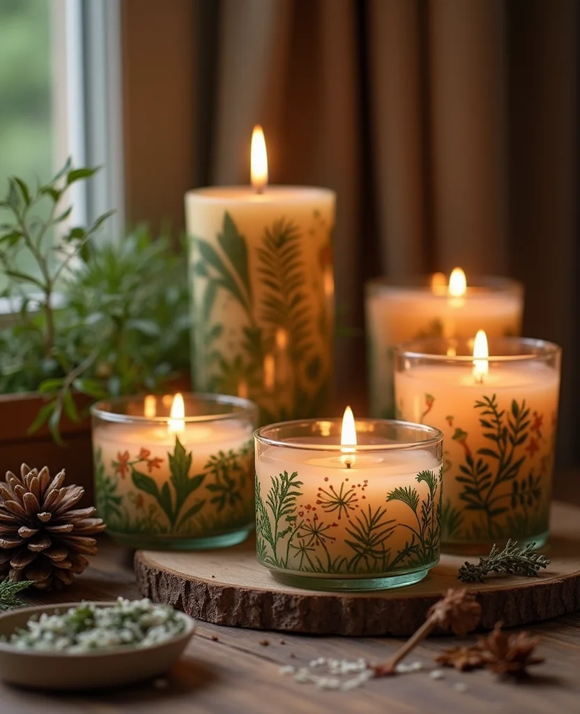 19 Apothecary Kitchen Ideas That Will Transform Your Cooking Space into a Herbal Haven! - 16. Herb & Spice Infused Candles