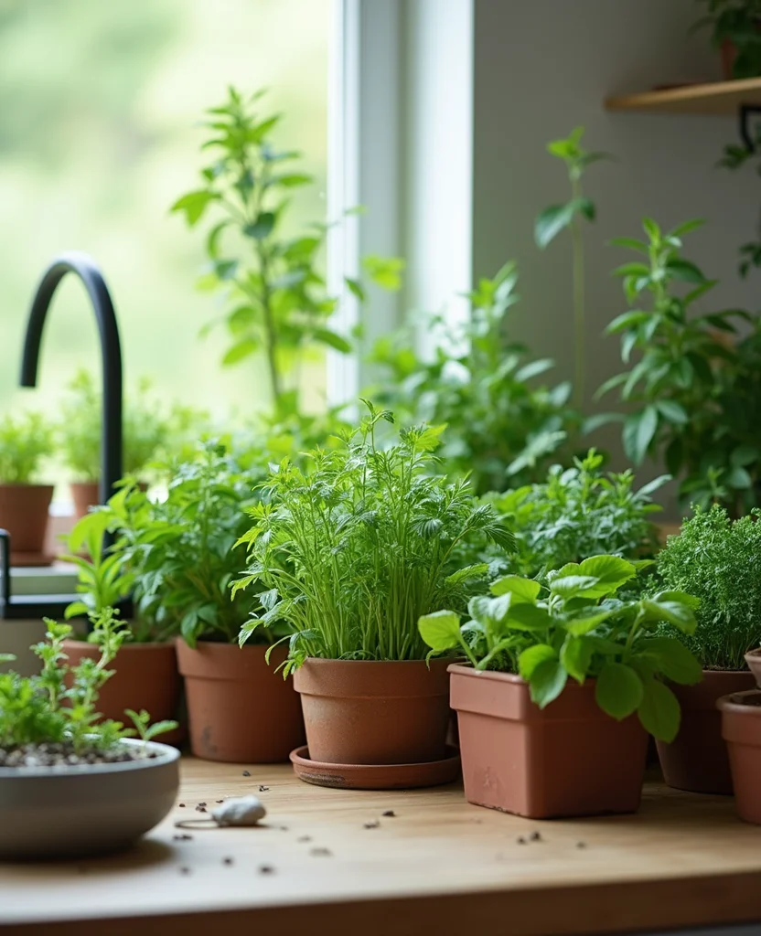 19 Apothecary Kitchen Ideas That Will Transform Your Cooking Space into a Herbal Haven! - 18. Kitchen Air Purifying Plants