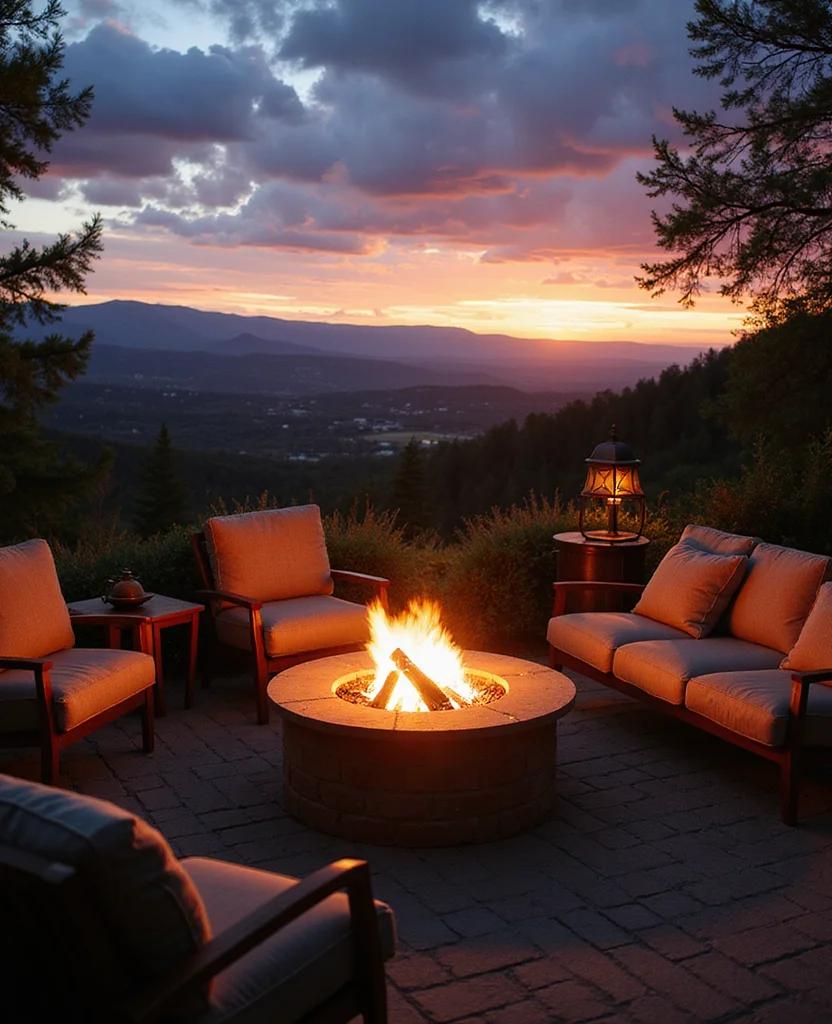 19 Backyard Fire Pit Lounge Ideas That'll Turn Your Yard into a Cozy Oasis (You Won't Believe #7!) - 13. Fire Pit with a View