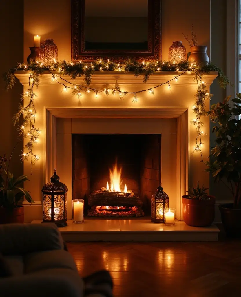 19 Best Christmas Decor Ideas for Your Living Room That Will Dazzle Your Guests! 16 19 Best Christmas Decor Ideas for Your Living Room That Will Dazzle Your Guests! - 3. Light Up the Room