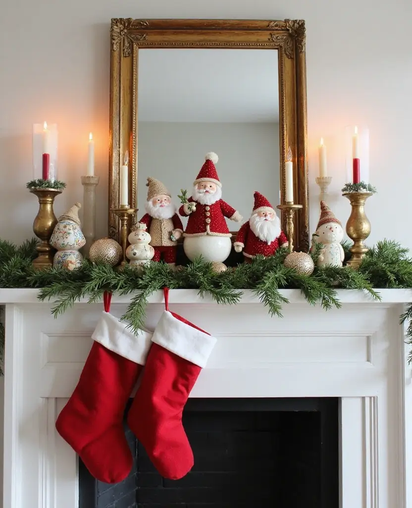 19 Best Christmas Decor Ideas for Your Living Room That Will Dazzle Your Guests! 44 19 Best Christmas Decor Ideas for Your Living Room That Will Dazzle Your Guests! - 7. Themed Mantel Decor