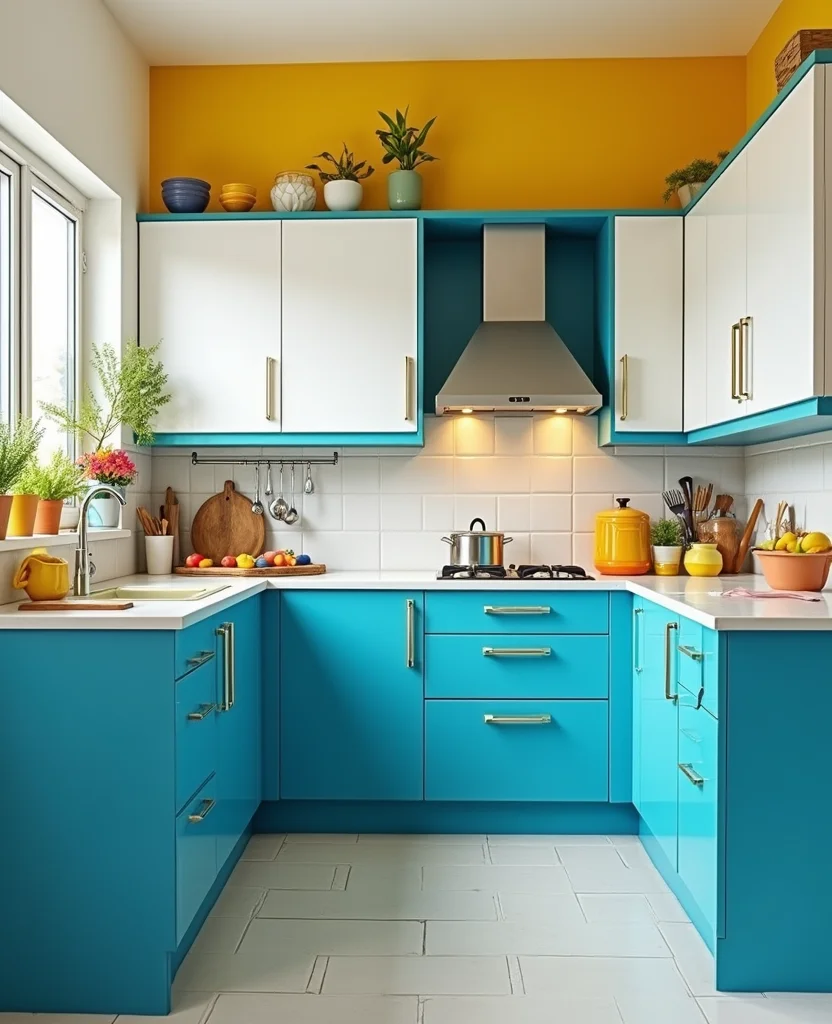 19 Bold Blue Kitchen Cabinet Ideas to Refresh Your Home (You Won't Believe #7!) - 18. Bright and Bold Blues