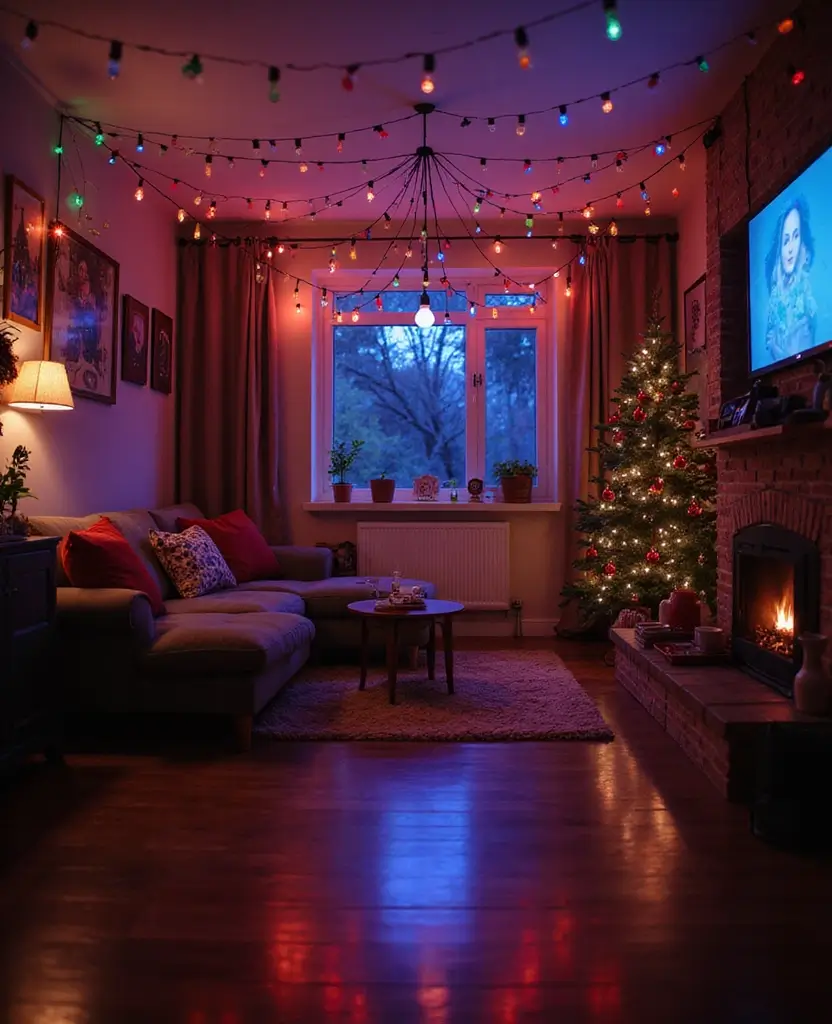 19 Budget-Friendly Christmas Lighting Ideas That Look Expensive (Number #8 Will Shock You!) 95 19 Budget-Friendly Christmas Lighting Ideas That Look Expensive (Number #8 Will Shock You!) - 14. Colored Light Bulbs