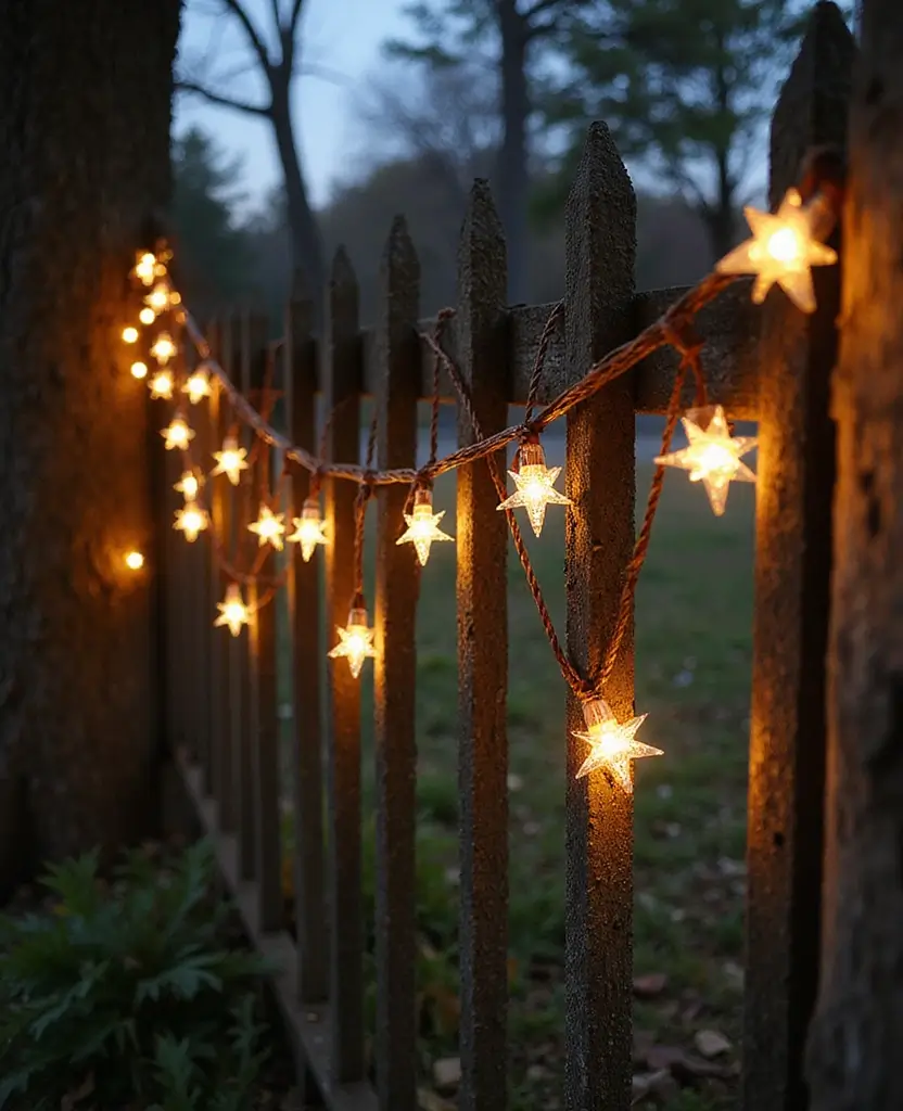 19 Budget-Friendly Christmas Lighting Ideas That Look Expensive (Number #8 Will Shock You!) 111 19 Budget-Friendly Christmas Lighting Ideas That Look Expensive (Number #8 Will Shock You!) - 16. Rustic Star Lights