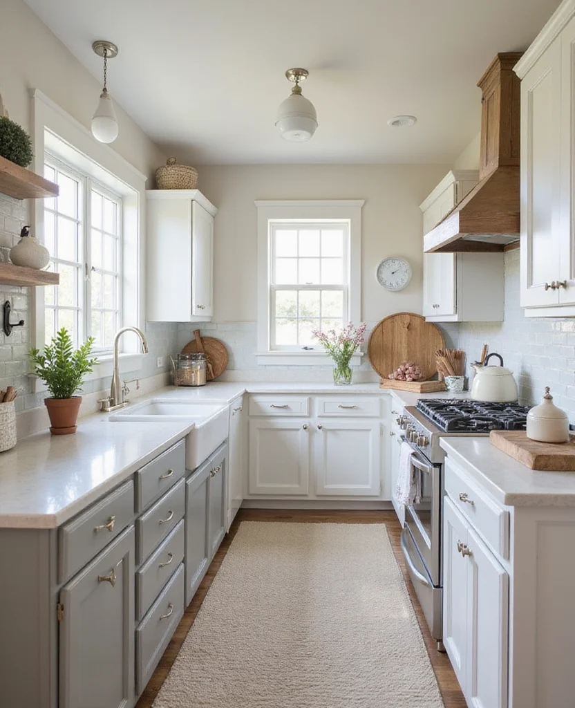 19 Clever Galley Kitchen Layouts That Will Transform Your Space (You'll Love #15!) - 15. Coastal Retreat