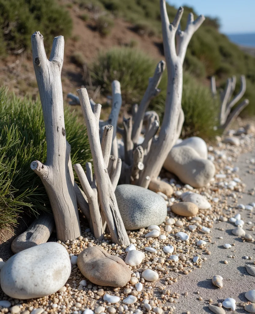 19 Coastal Garden Ideas to Transform Your Australian Backyard into a Paradise! - 2. Driftwood Decor