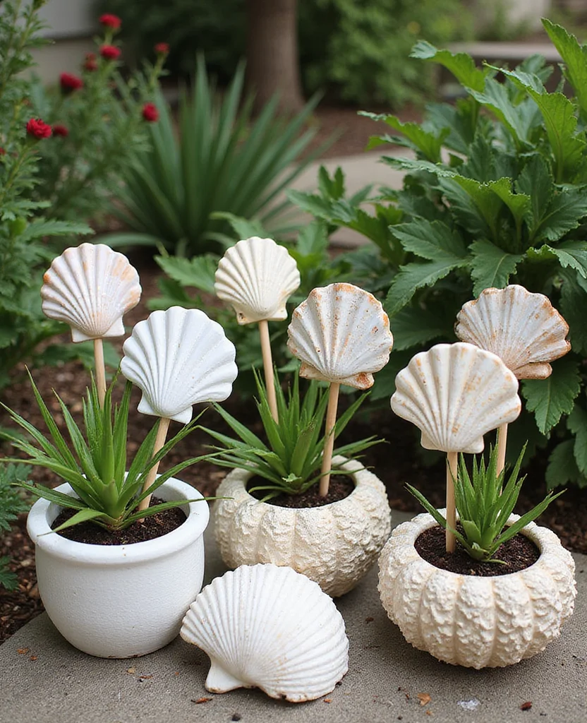 19 Coastal Garden Ideas to Transform Your Australian Backyard into a Paradise! - 7. Seashell Accents