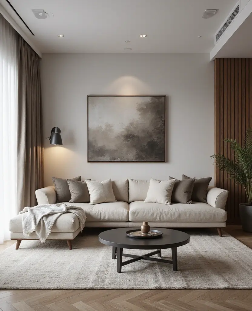 19 Contemporary Living Room Ideas Designers Swear By (You’ll Want to Copy #7!) 103 19 Contemporary Living Room Ideas Designers Swear By (You’ll Want to Copy #7!) - 15. Monochromatic Schemes