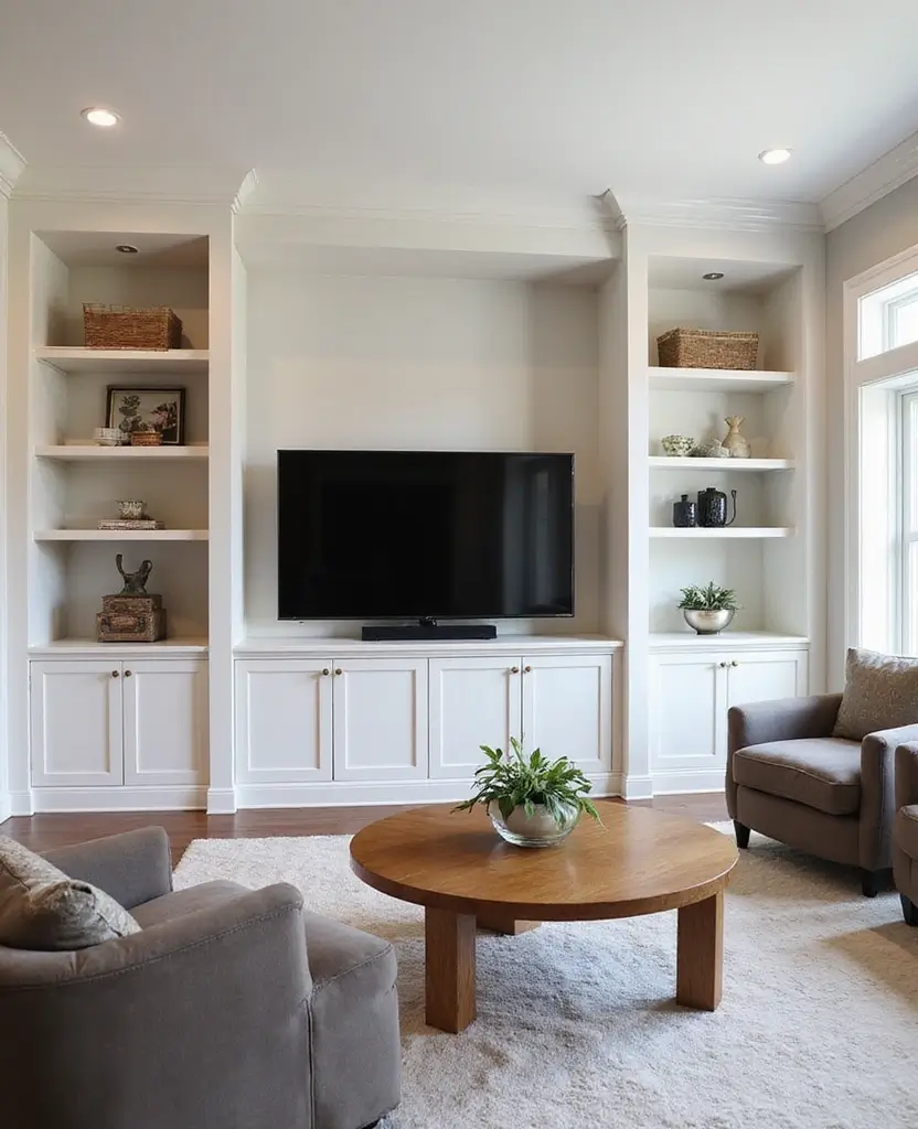 19 Contemporary Living Room Ideas Designers Swear By (You’ll Want to Copy #7!) 110 19 Contemporary Living Room Ideas Designers Swear By (You’ll Want to Copy #7!) - 16. Custom Built-ins