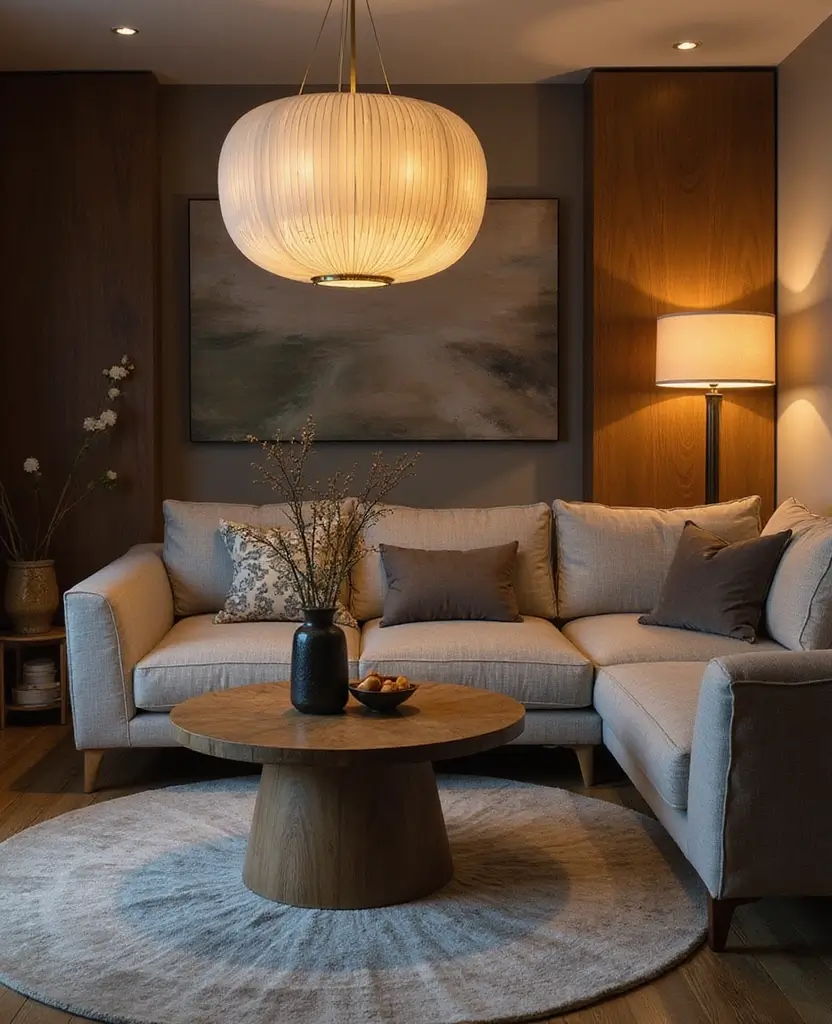 19 Contemporary Living Room Ideas Designers Swear By (You’ll Want to Copy #7!) 23 19 Contemporary Living Room Ideas Designers Swear By (You’ll Want to Copy #7!) - 4. Statement Lighting