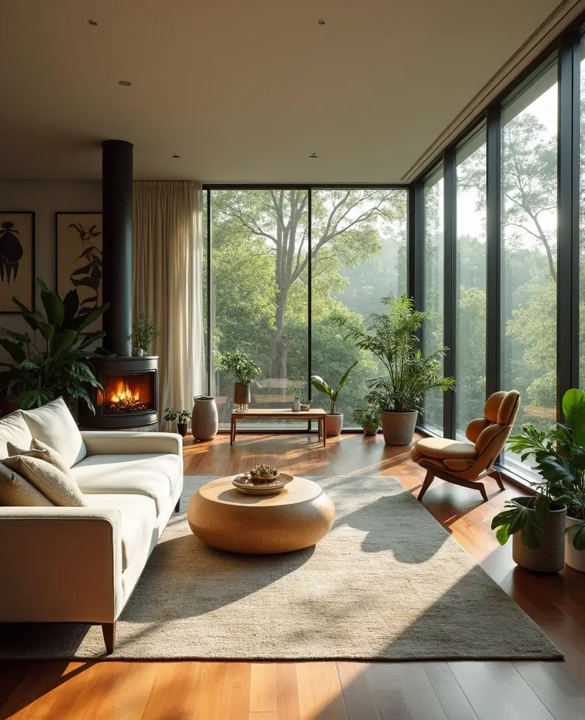 19 Contemporary Living Room Ideas Designers Swear By (You’ll Want to Copy #7!) 60 19 Contemporary Living Room Ideas Designers Swear By (You’ll Want to Copy #7!) - 9. Biophilic Design