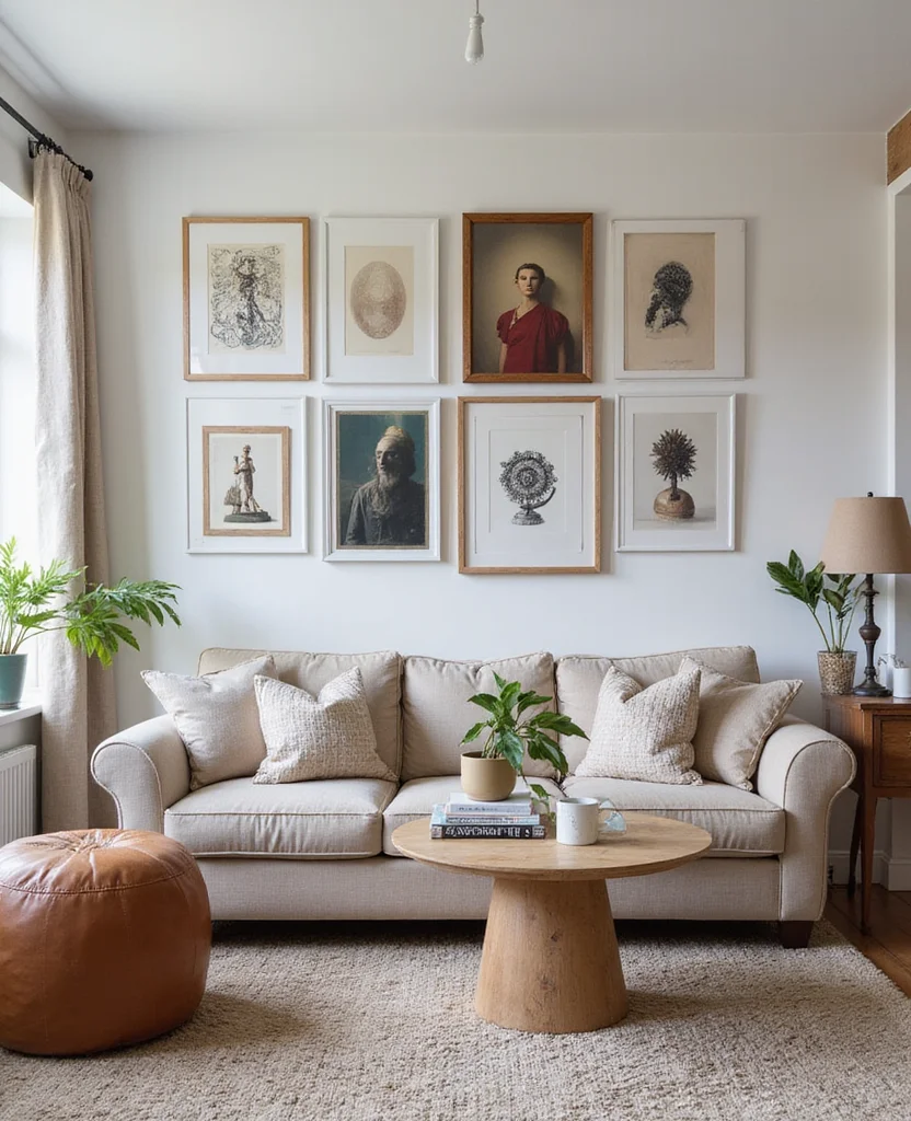 19 Contemporary Living Room Ideas That'll Make You Want to Redecorate ASAP! 88 19 Contemporary Living Room Ideas That'll Make You Want to Redecorate ASAP! - 13. Artistic Statements