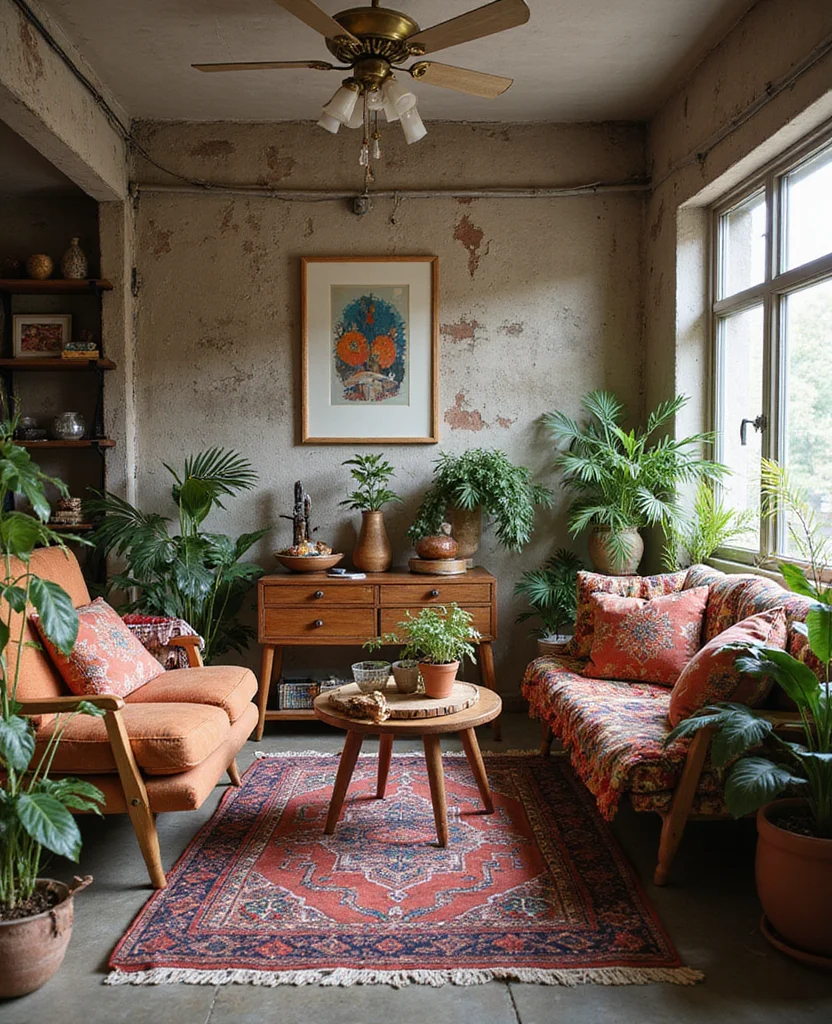 19 Contemporary Living Room Ideas That'll Make You Want to Redecorate ASAP! 9 19 Contemporary Living Room Ideas That'll Make You Want to Redecorate ASAP! - 2. Cozy Bohemian Vibes