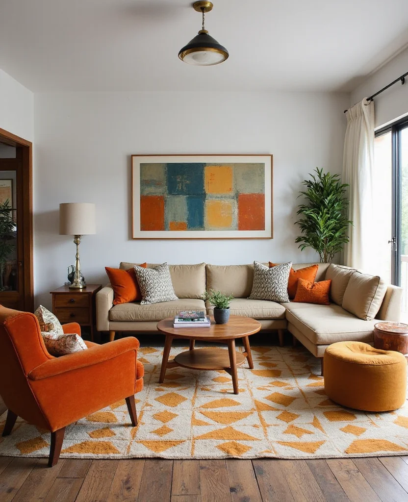 19 Contemporary Living Room Ideas That'll Make You Want to Redecorate ASAP! 30 19 Contemporary Living Room Ideas That'll Make You Want to Redecorate ASAP! - 5. Mid-Century Modern