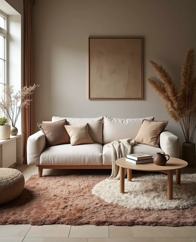 19 Contemporary Living Room Ideas That'll Make You Want to Redecorate ASAP! 44 19 Contemporary Living Room Ideas That'll Make You Want to Redecorate ASAP! - 7. Textured Layers