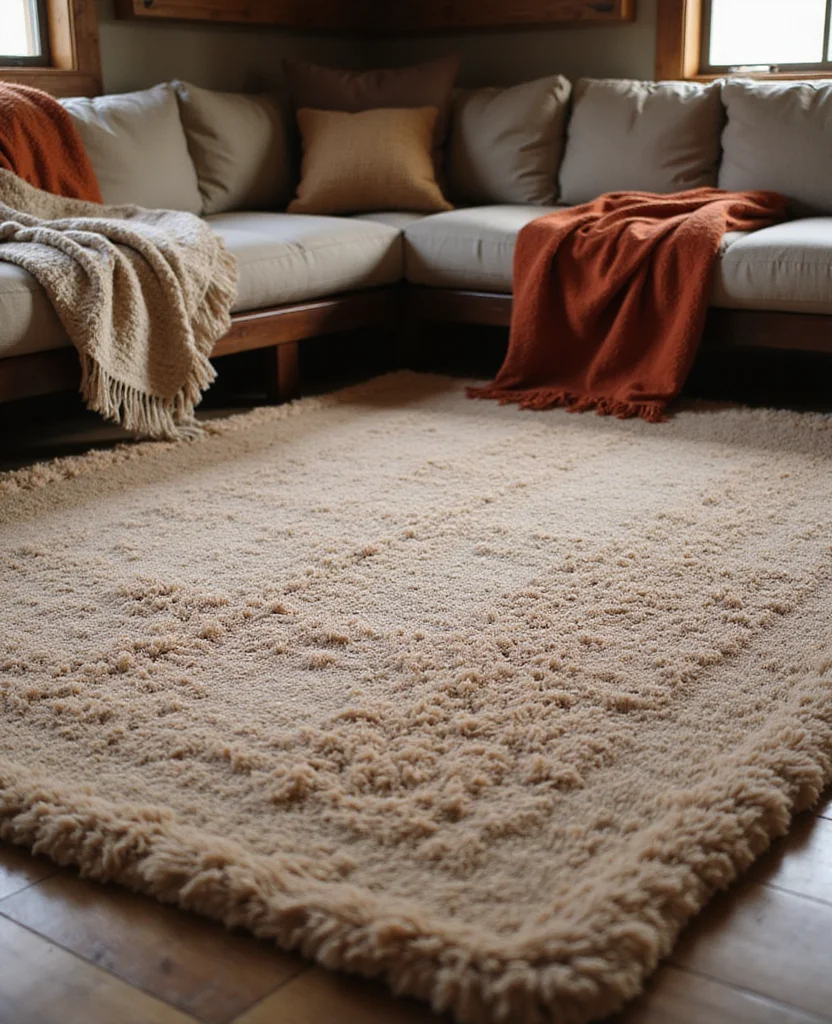 19 Cozy Living Room Carpet ideas That'll Make You Feel Right at Home (You Won't Believe #7!) 23 19 Cozy Living Room Carpets That'll Make You Feel Right at Home (You Won't Believe #7!) - 4. Cozy Flannel Carpets