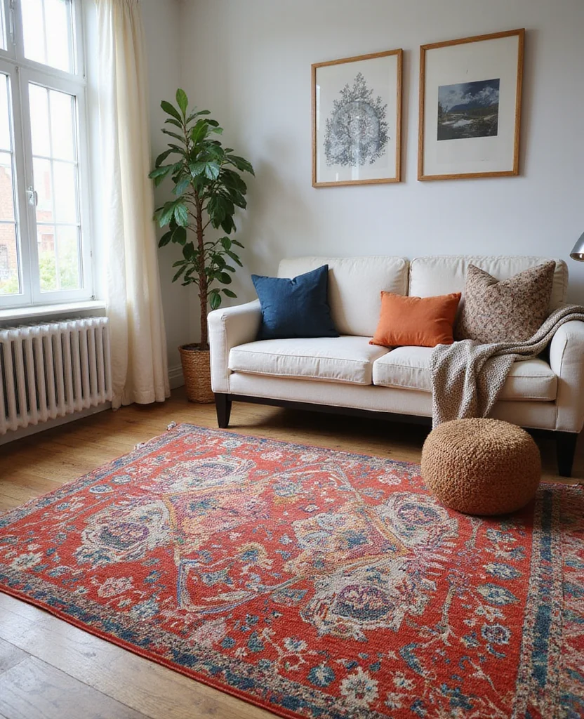 19 Cozy Living Room Carpet ideas That'll Make You Feel Right at Home (You Won't Believe #7!) 30 19 Cozy Living Room Carpets That'll Make You Feel Right at Home (You Won't Believe #7!) - 5. Area Rugs with Patterns