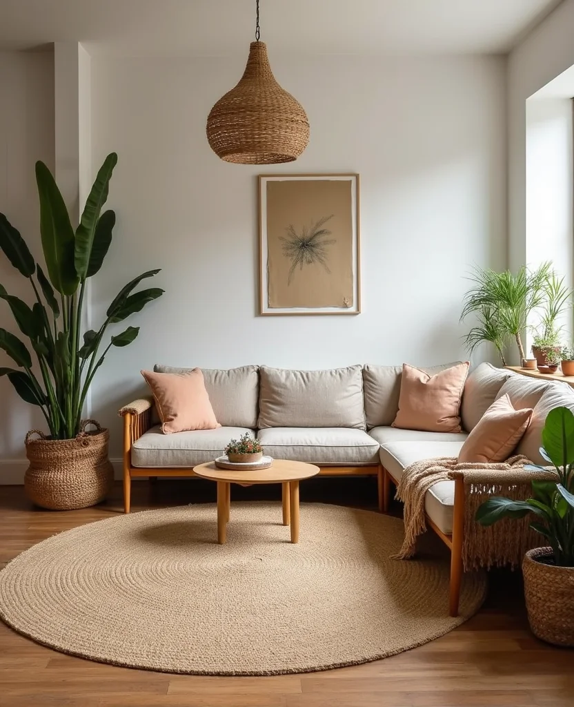 19 Cozy Living Room Carpet ideas That'll Make You Feel Right at Home (You Won't Believe #7!) 60 19 Cozy Living Room Carpets That'll Make You Feel Right at Home (You Won't Believe #7!) - 9. Jute and Sisal Rugs