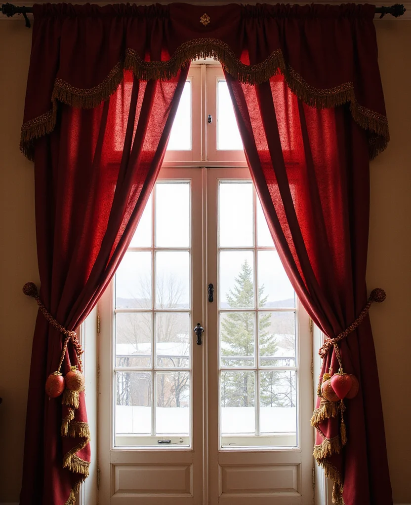 19 DIY Christmas Window Decor Ideas That Are Uniquely Yours (Don't Miss #9!) - 15. Colorful Window Treatments