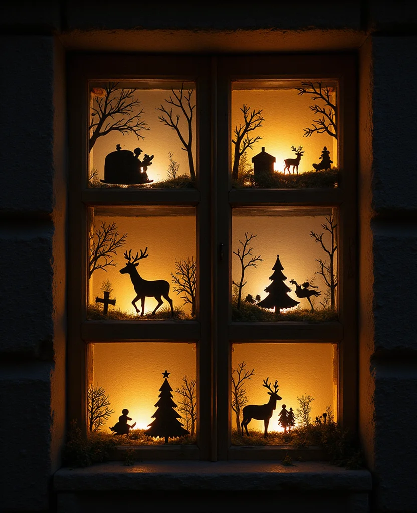 19 DIY Christmas Window Decor Ideas That Are Uniquely Yours (Don't Miss #9!) - 19. Shadow Boxes