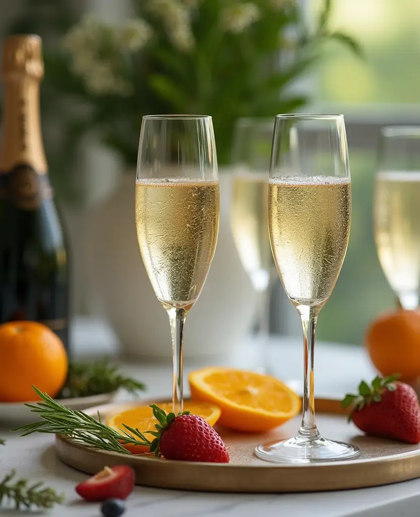 19 DIY Minimalist New Year Decor Ideas That Are Classy and Easy to Create! - 19. Classy Champagne Station