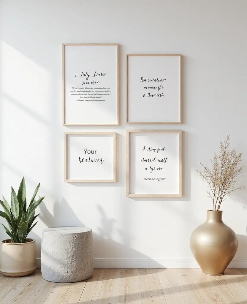 19 DIY Minimalist New Year Decor Ideas That Are Classy and Easy to Create! - 4. New Year’s Resolution Wall Art