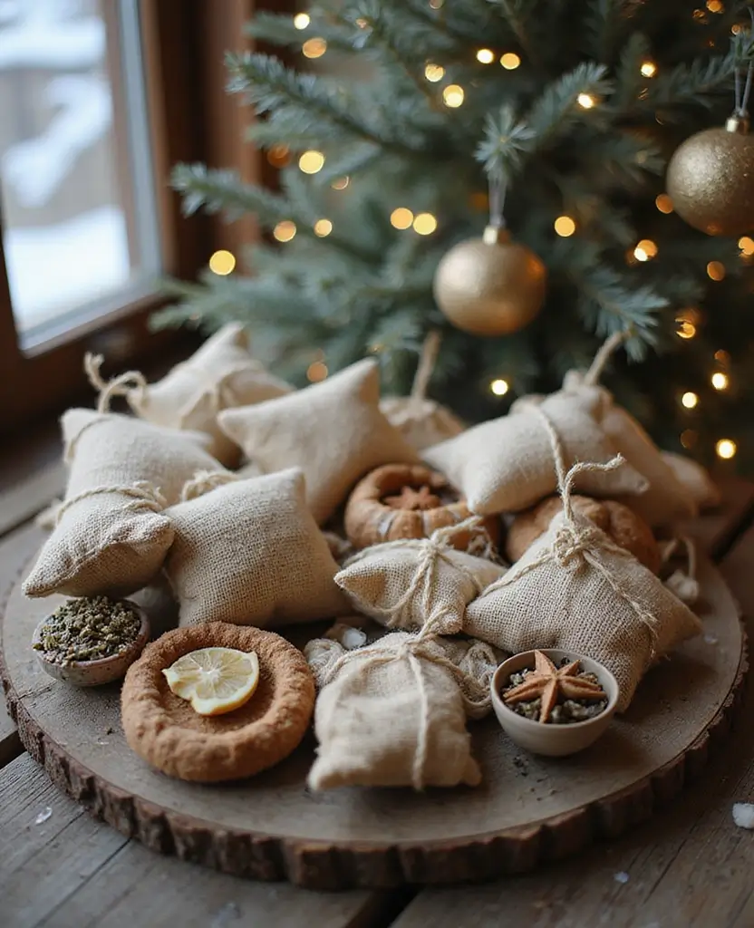 19 DIY Winter Decoration Ideas to Brighten Your Home After Christmas (You Won't Believe #12!) - 17. Seasonal Scent Sachets