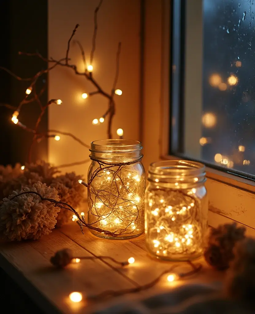 19 DIY Winter Decoration Ideas to Brighten Your Home After Christmas (You Won't Believe #12!) - 19. Twinkling Fairy Light Displays