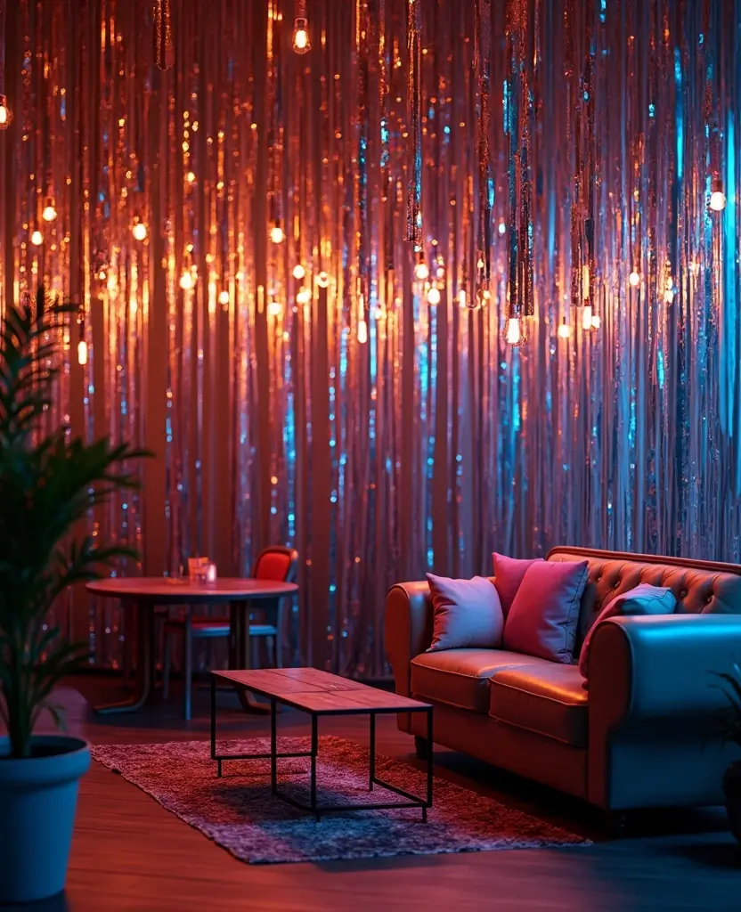 19 Easy DIY New Year’s Eve Decorations That Are Budget-Friendly (You Can Totally Do #5!) - 11. Metallic Streamers