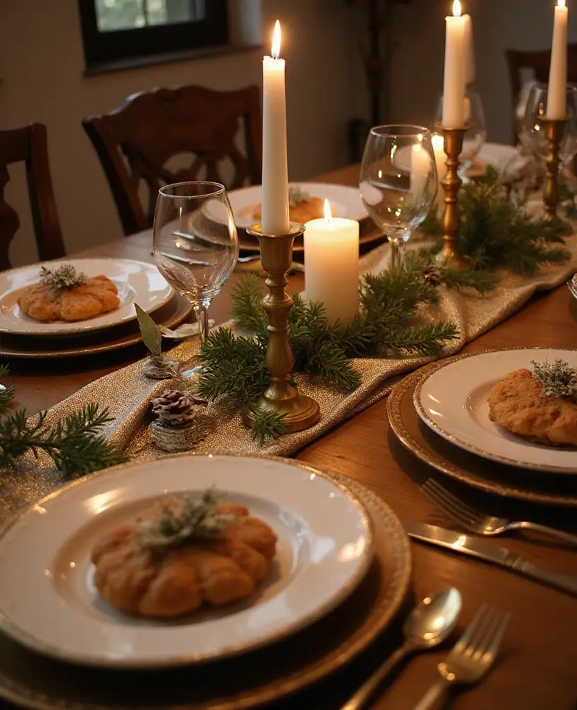 19 Easy DIY New Year’s Eve Decorations That Are Budget-Friendly (You Can Totally Do #5!) - 15. Shimmering Table Runner