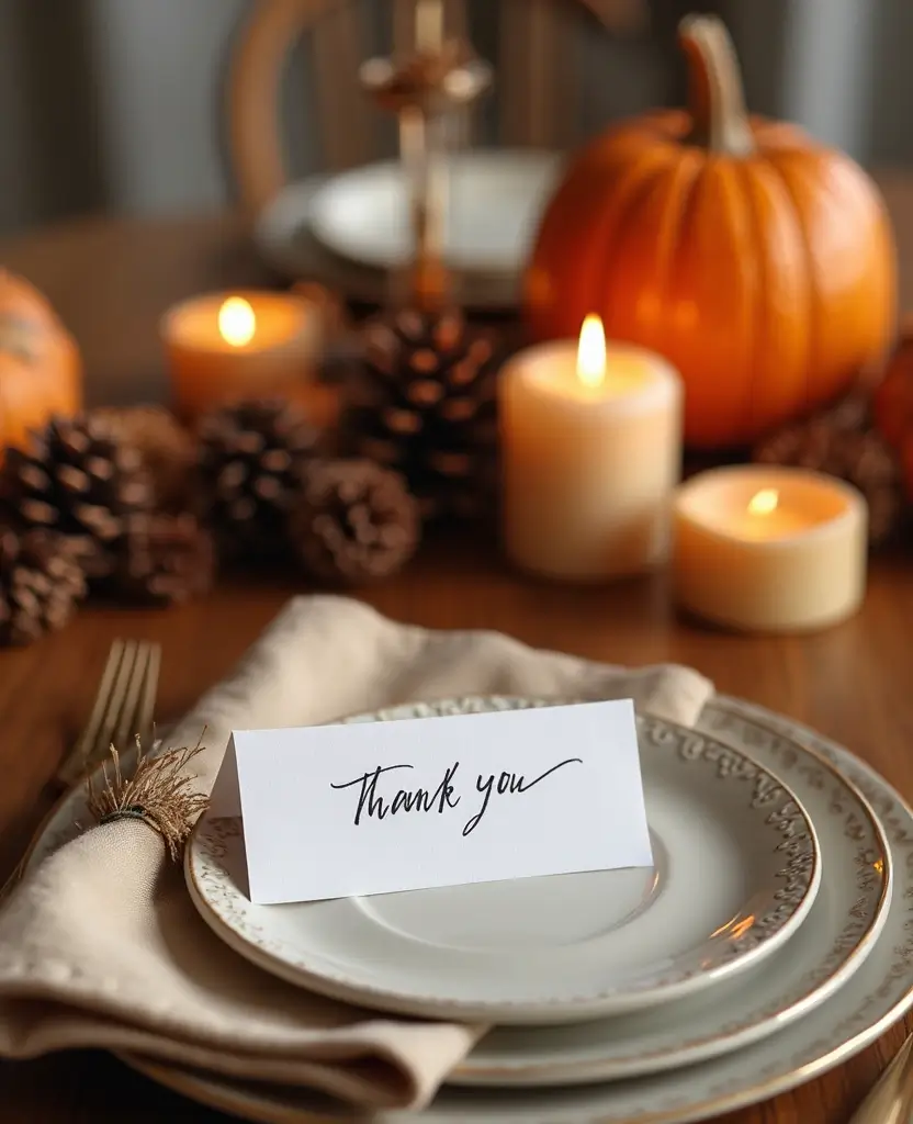 19 Festive Friendsgiving Decor Ideas Under $25 That Will Wow Your Guests! 42 19 Festive Friendsgiving Decor Ideas Under $25 That Will Wow Your Guests! - 7. Personalized Thank You Notes
