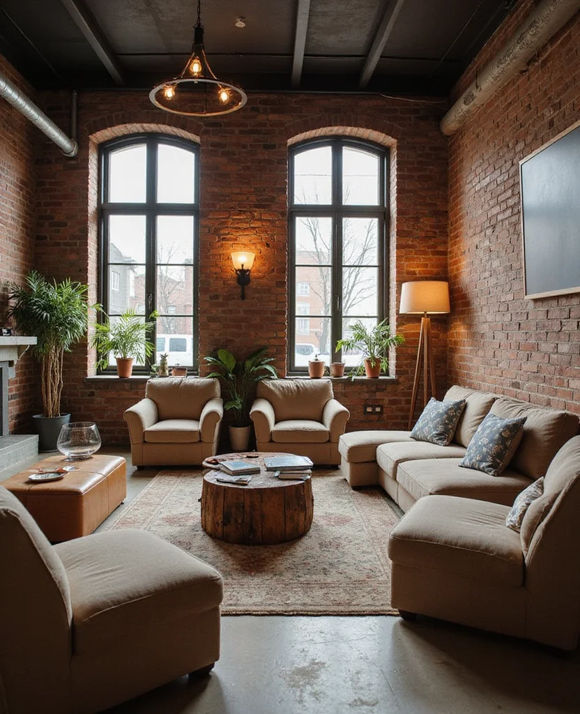 19 Industrial Living Room Ideas That'll Transform Your Space Into a Chic Urban Oasis! 95 19 Industrial Living Room Ideas That'll Transform Your Space Into a Chic Urban Oasis! - 14. Comfortable Seating Areas