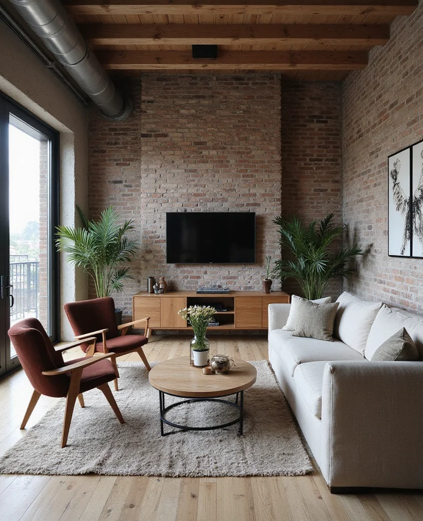 19 Industrial Living Room Ideas That'll Transform Your Space Into a Chic Urban Oasis! 104 19 Industrial Living Room Ideas That'll Transform Your Space Into a Chic Urban Oasis! - 15. Functional Workspaces