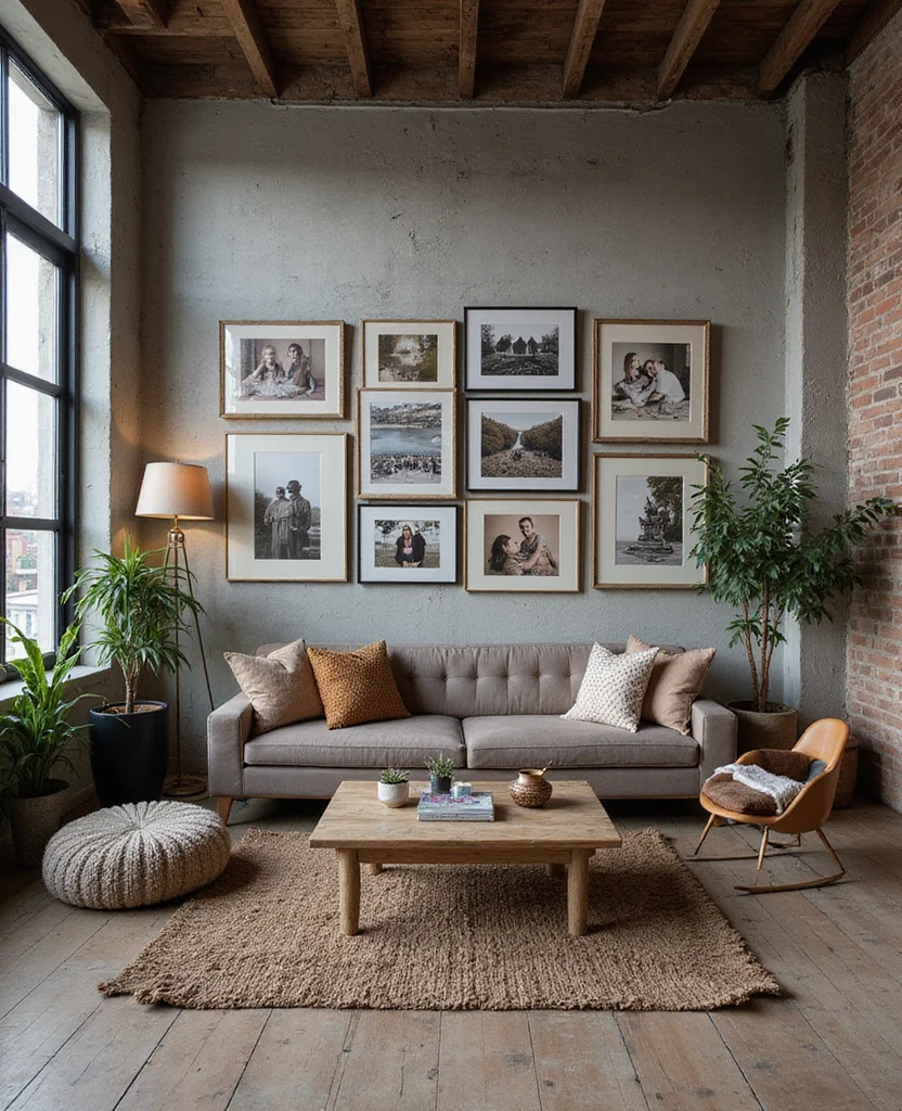 19 Industrial Living Room Ideas That'll Transform Your Space Into a Chic Urban Oasis! 125 19 Industrial Living Room Ideas That'll Transform Your Space Into a Chic Urban Oasis! - 18. Personal Touches with Decor
