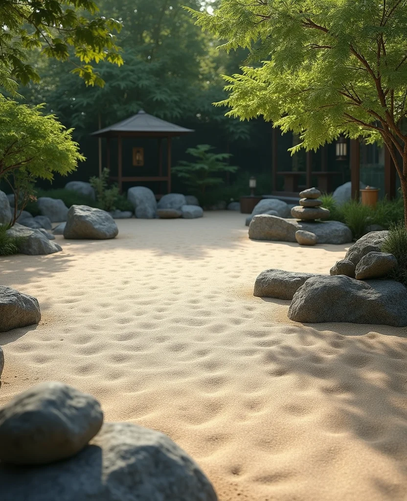 19 Magical European Backyard Ideas That Kids Will Absolutely Adore! - 12. Tranquil Zen Garden