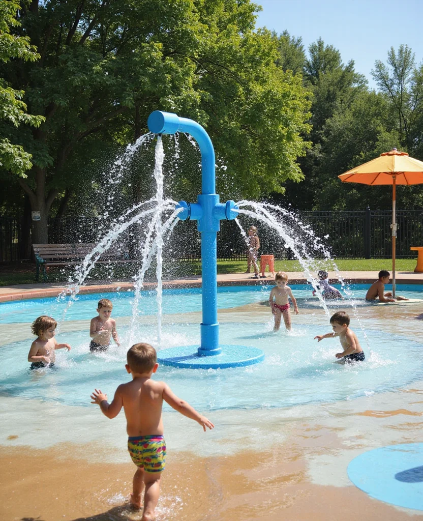 19 Magical European Backyard Ideas That Kids Will Absolutely Adore! - 14. Interactive Water Play Area