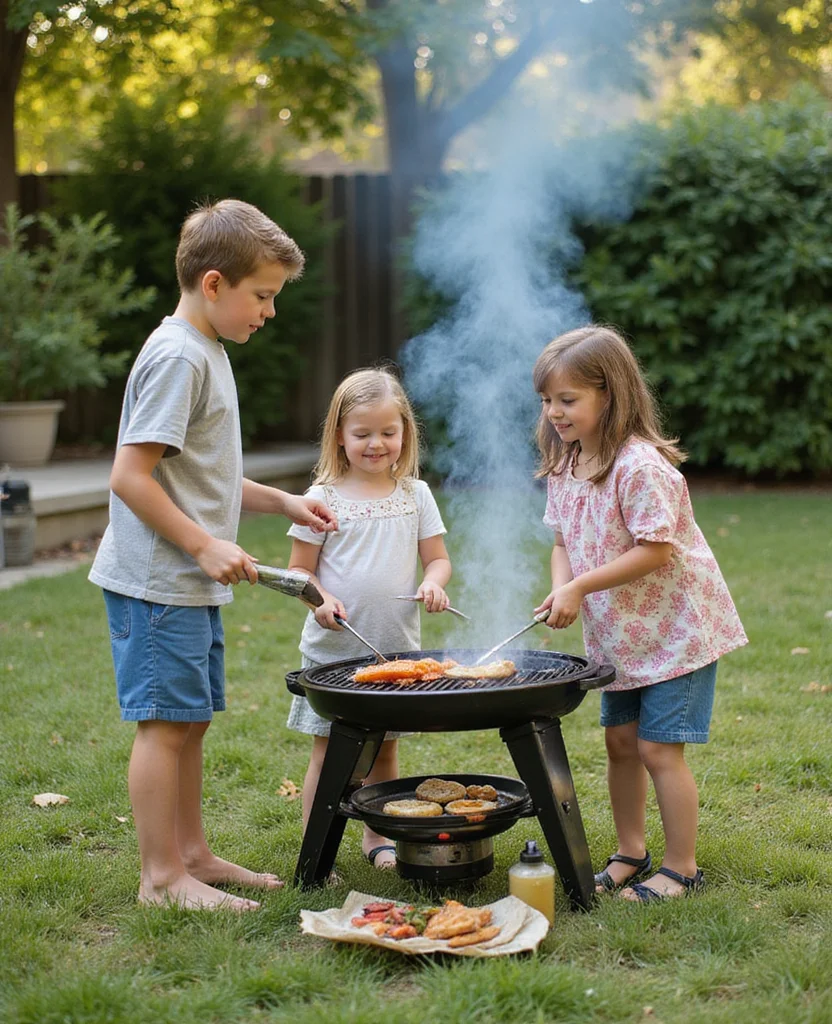 19 Magical European Backyard Ideas That Kids Will Absolutely Adore! - 15. Outdoor Cooking Station