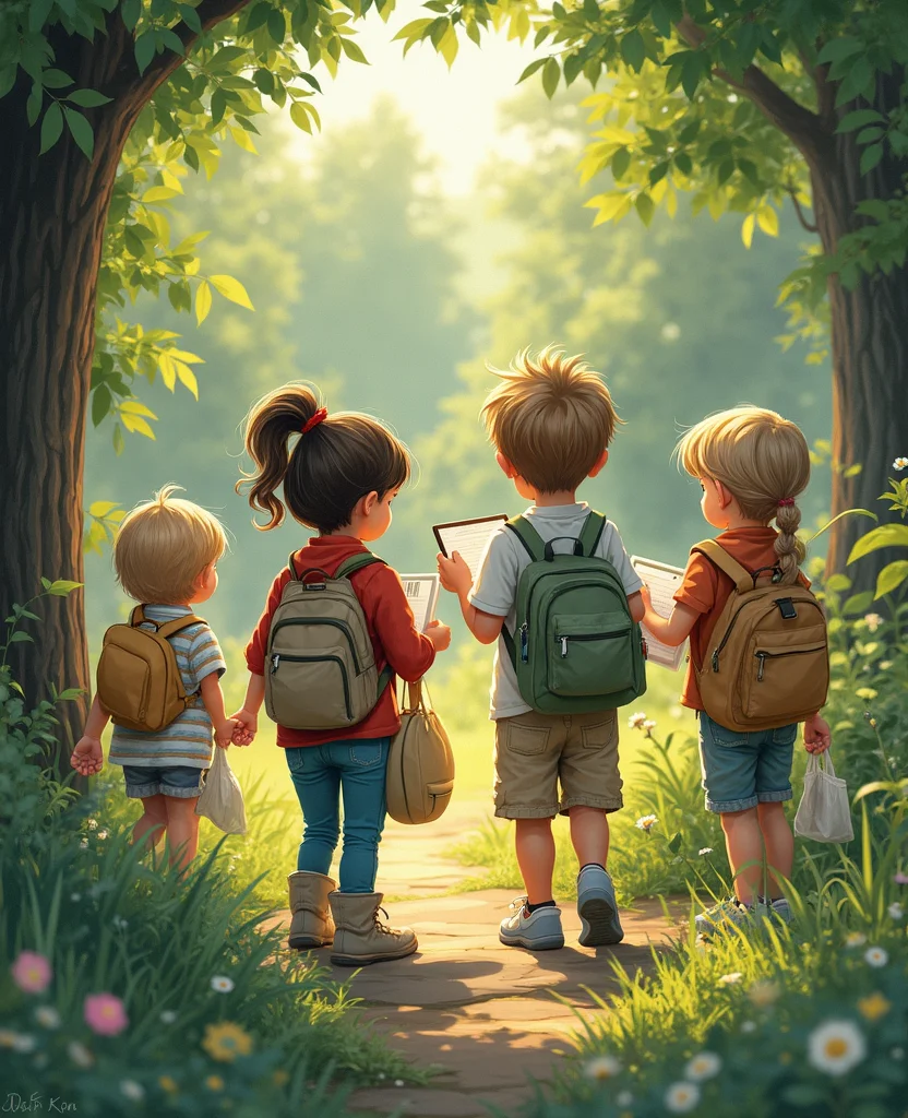 19 Magical European Backyard Ideas That Kids Will Absolutely Adore! - 19. Fun Nature Scavenger Hunt