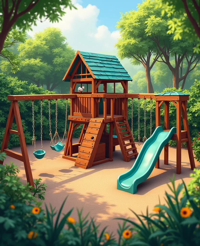 19 Magical European Backyard Ideas That Kids Will Absolutely Adore! - 4. Amazing Adventure Playground