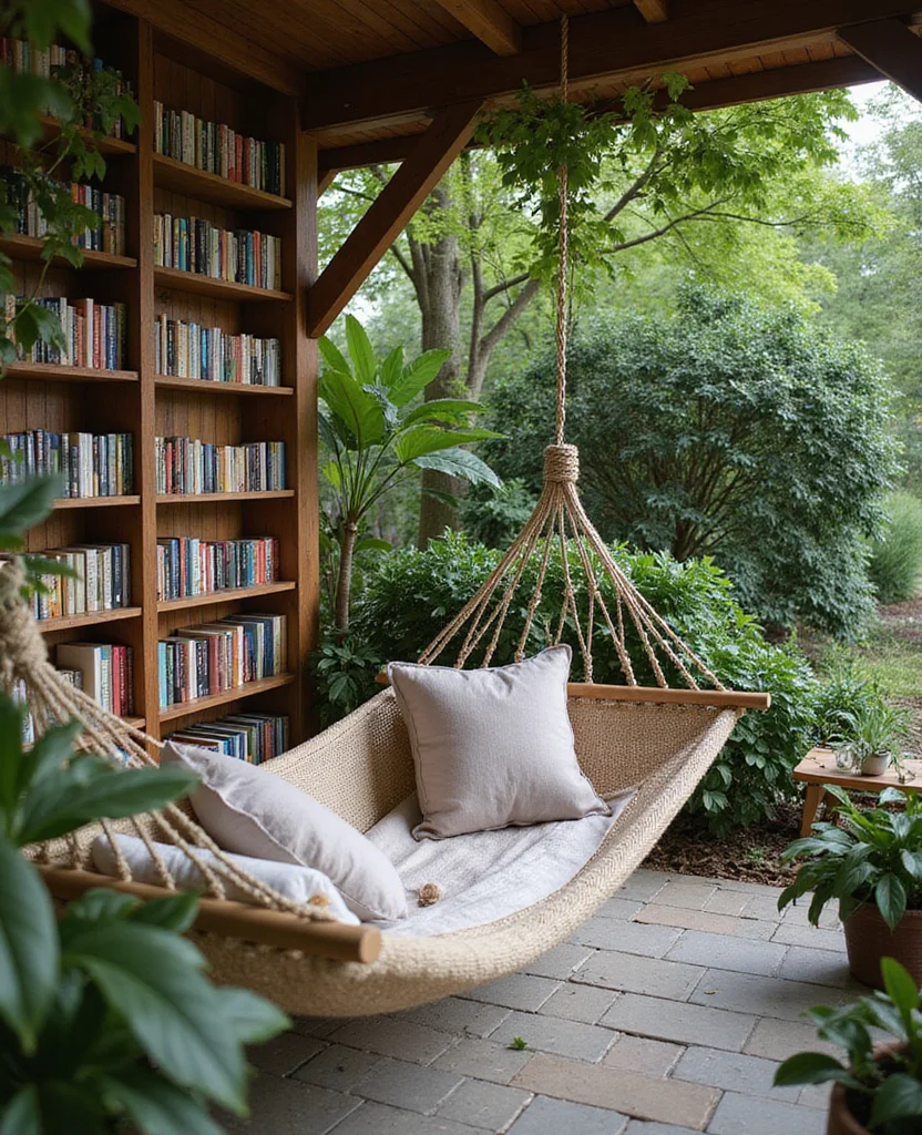 19 Magical European Backyard Ideas That Kids Will Absolutely Adore! - 7. Cozy Outdoor Reading Nook