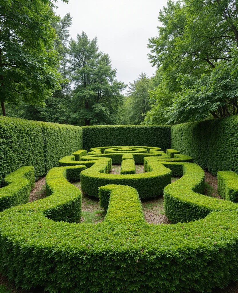 19 Magical European Backyard Ideas That Kids Will Absolutely Adore! - 9. Garden Maze Adventure