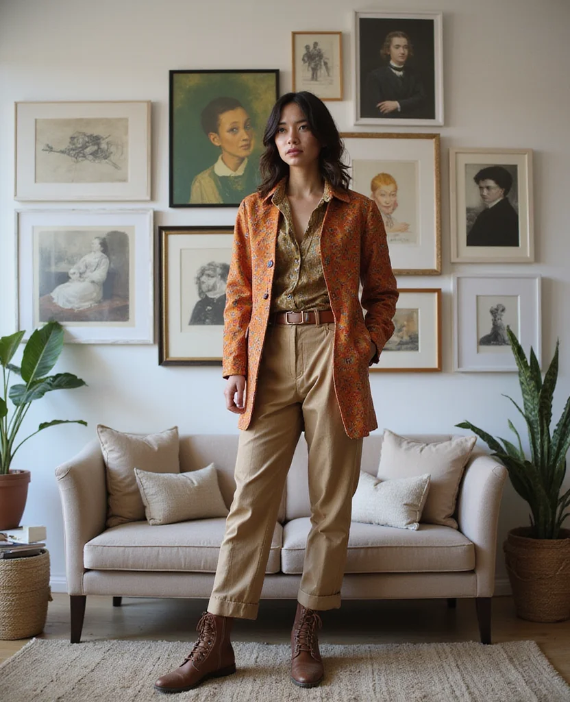 19 Maximalist Living Room Ideas That'll Make Your Jaw Drop (You Won't Believe #6!) - 12. Layered Art Display